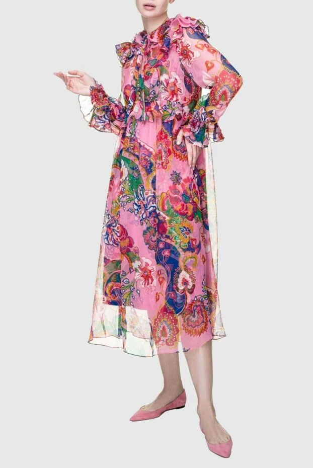 Zimmermann женские платье из шелка розовое женское купить с ценами и фото 156601 - фото 2