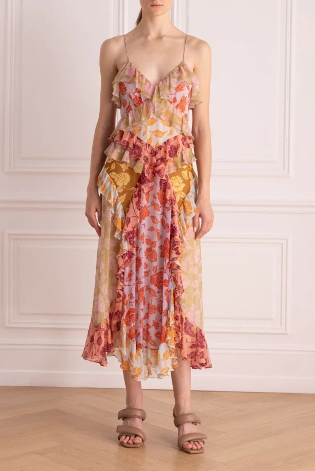 Zimmermann женские платье из шелка розовое женское купить с ценами и фото 156615 - фото 2