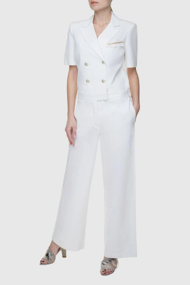 Panicale woman white women's overalls buy with prices and photos 156672 - photo 2