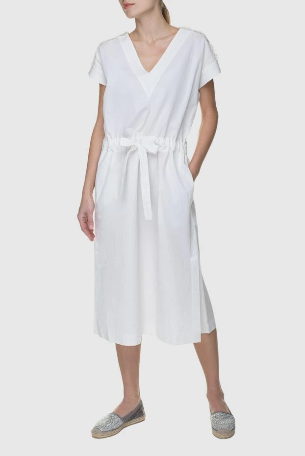 Panicale женские платье белое женское купить с ценами и фото 156675 - фото 2
