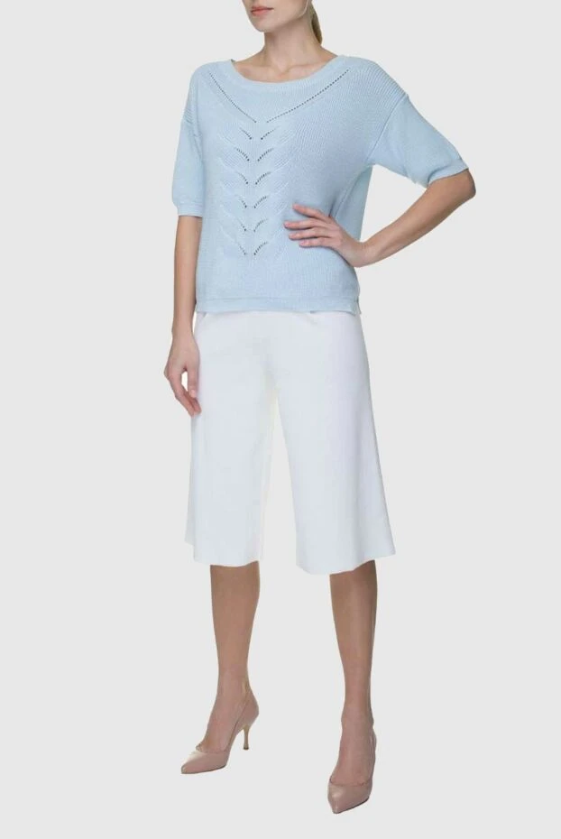 Panicale женские шорты из хлопка белые женские купить с ценами и фото 156682 - фото 2