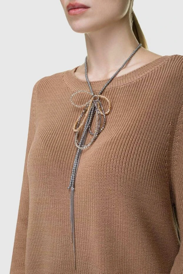 Panicale woman gray lame necklace for women buy with prices and photos 156696 - photo 2