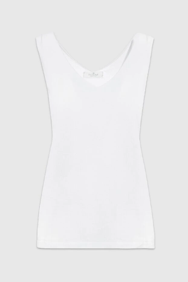 Panicale woman white cotton top for women 156702 - photo 1