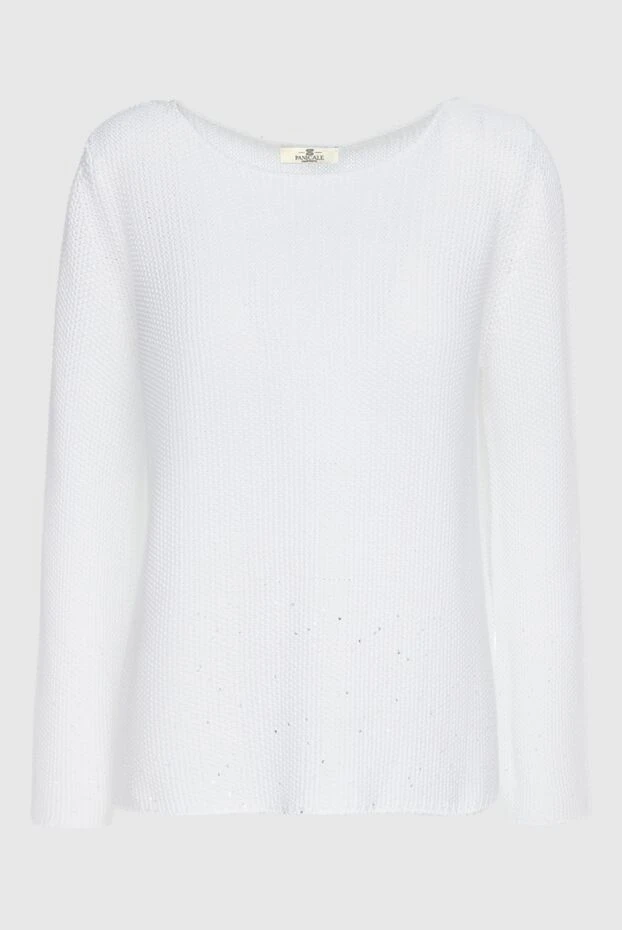 Panicale woman white cotton jumper for women 156720 - photo 1