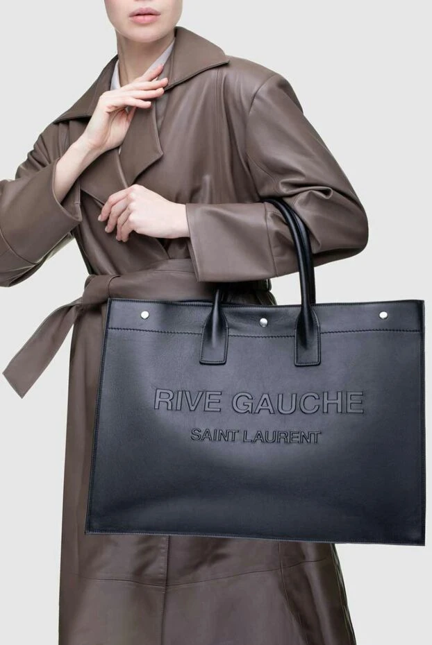 Saint Laurent жіночі сумка зі шкіри чорна жіноча купити фото з цінами 156741 - фото 2