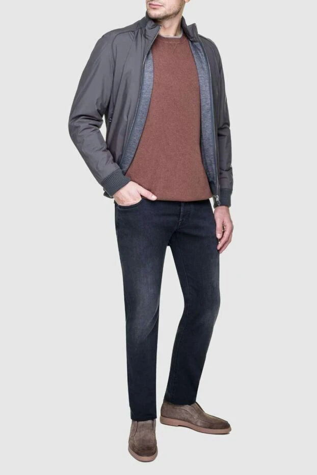 Seraphin man nylon and cashmere jacket gray for men buy with prices and photos 156751 - photo 2