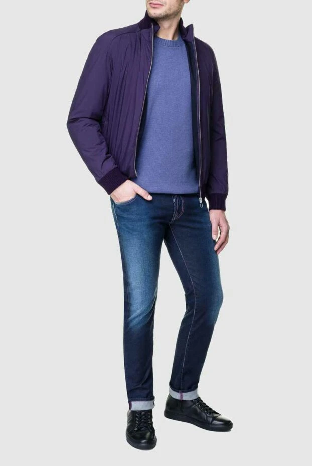 Seraphin man nylon and cashmere jacket purple for men buy with prices and photos 156754 - photo 2