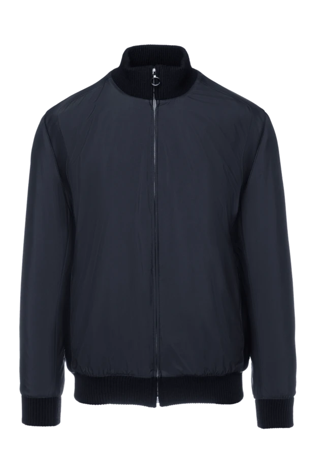Seraphin мужские куртка из кашемира и кожи синяя мужская купить с ценами и фото 156757 - фото 1