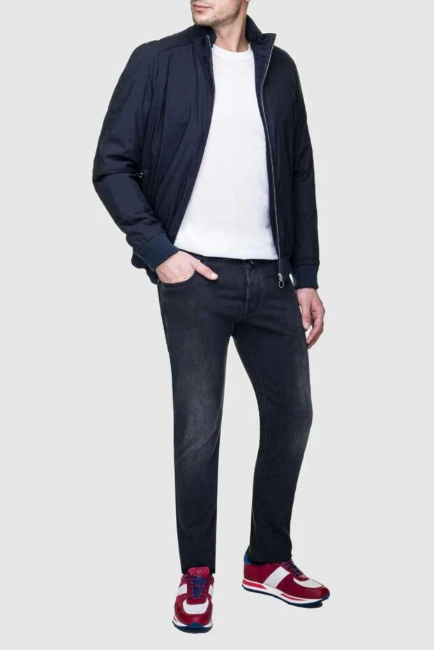 Seraphin man nylon and cashmere jacket blue for men buy with prices and photos 156759 - photo 2