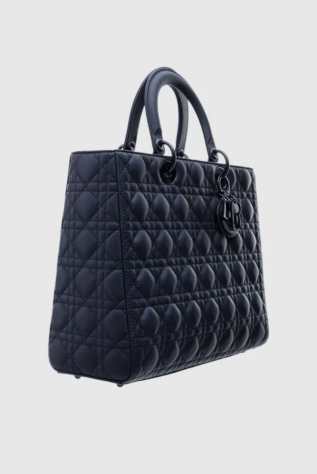Dior чорна жіноча сумка lady з натуральної шкіри 156772 - фото 3
