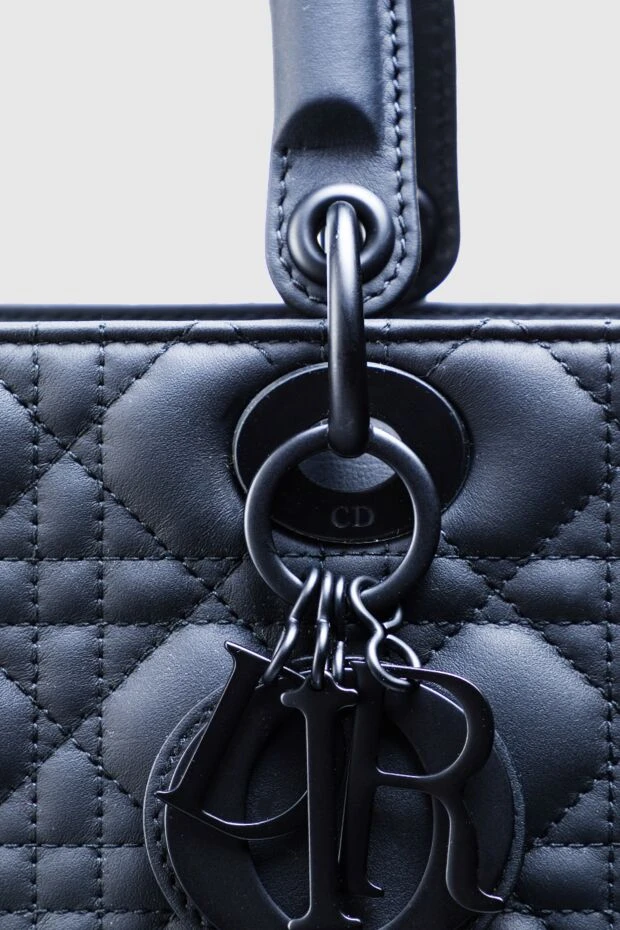 Черная женская сумка Lady из натуральной кожи - фото 1