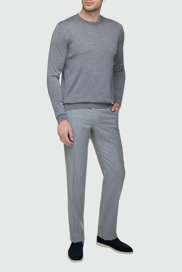 Cesare di Napoli man wool jumper gray for men buy with prices and photos 156814 - photo 2