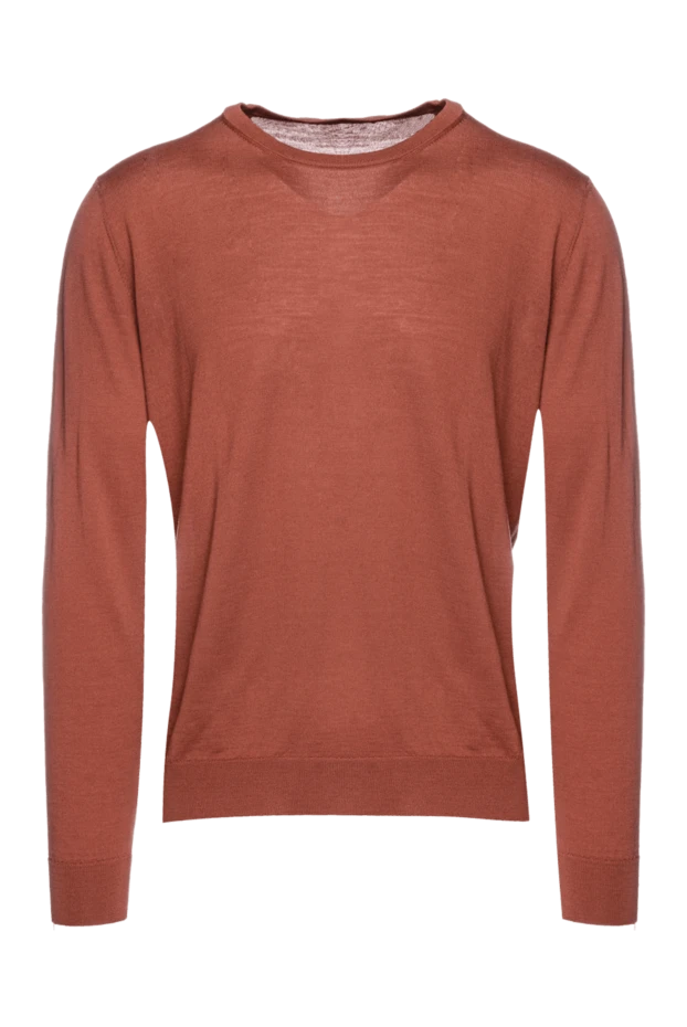 Cesare di Napoli man wool jumper orange for men buy with prices and photos 156822 - photo 1