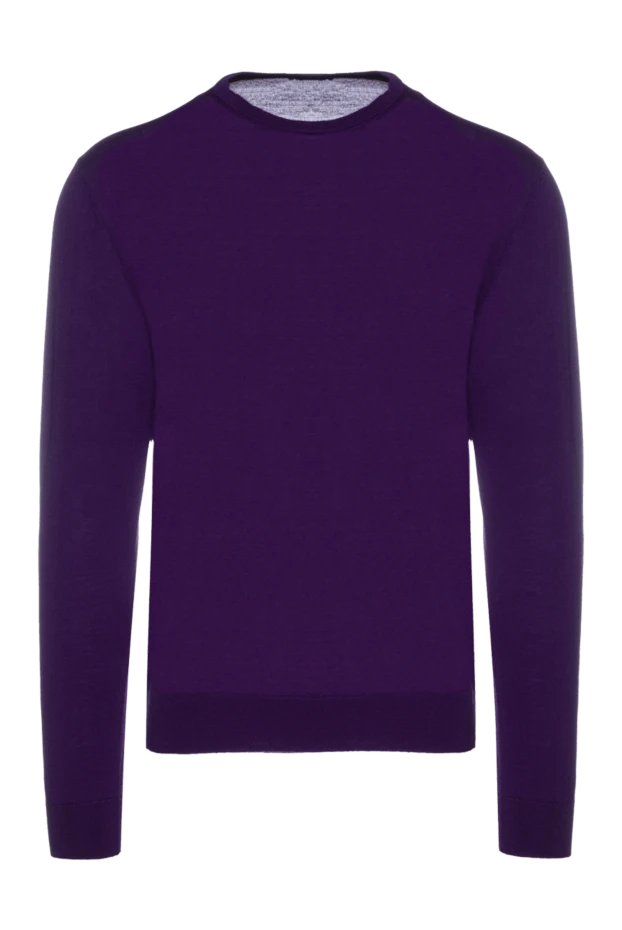 Cesare di Napoli man violet wool jumper for men buy with prices and photos 156831 - photo 1