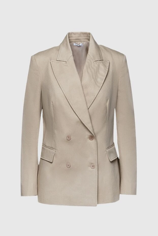 P.A.R.O.S.H. woman women's beige cotton and elastane jacket 156841 - photo 1