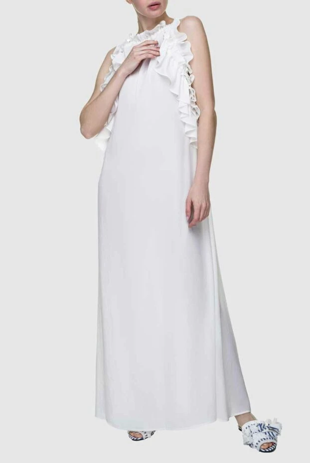 P.A.R.O.S.H. женские платье из полиэстера белое женское купить с ценами и фото 156847 - фото 2