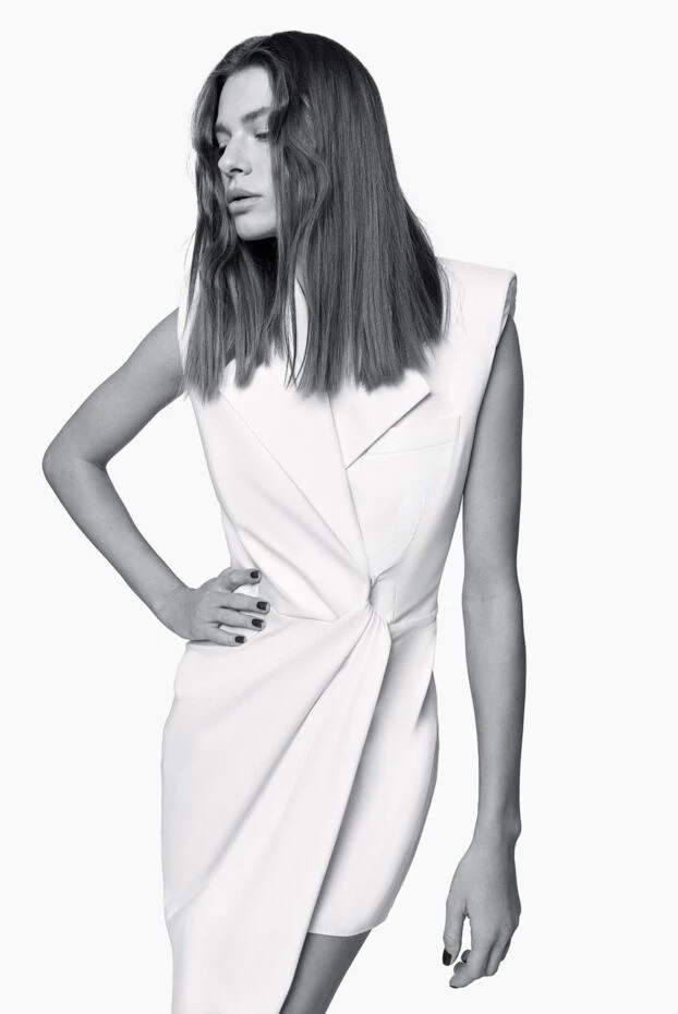 Giuseppe Di Morabito платье-жилет асимметричное белое женское 156869 - фото 2