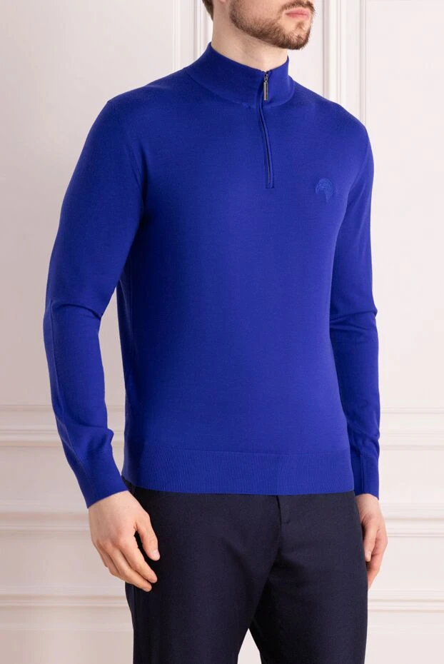 Stefano Ricci trouser made of wool blue for men 156940 - photo 3