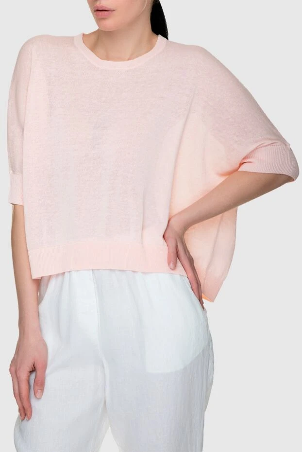 Peserico women's loose-fitting blouse pink 195618 - photo 3