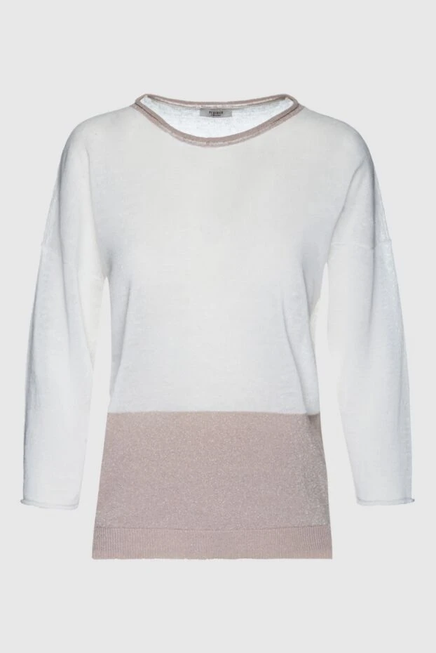 Peserico woman white linen and cotton jumper for women buy with prices and photos 156990 - photo 1