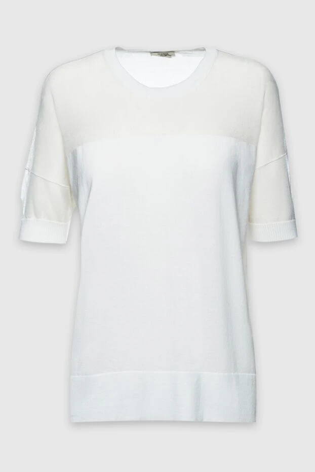 Peserico женские блуза из хлопка белая женская купить с ценами и фото 157015 - фото 1
