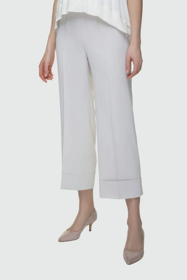 Peserico woman white polyester trousers for women buy with prices and photos 157028 - photo 2