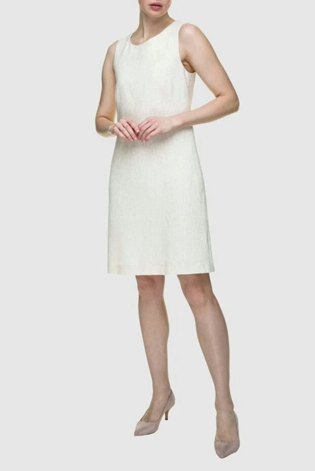 Peserico женские платье белое женское купить с ценами и фото 157055 - фото 2