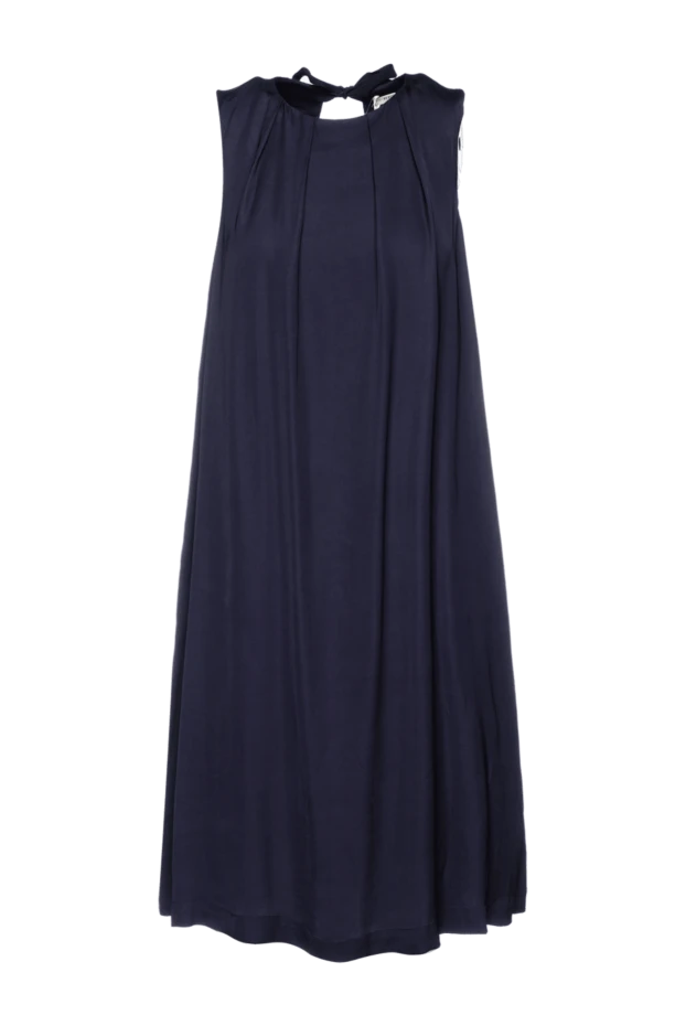 Peserico женские платье из вискозы синее женское купить с ценами и фото 157058 - фото 1