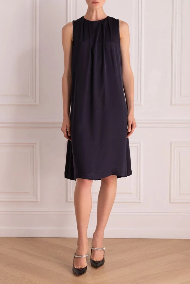 Peserico woman blue viscose dress for women buy with prices and photos 157058 - photo 2