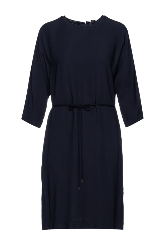 Peserico женские платье из ацетата и вискозы синее женское купить с ценами и фото 157063 - фото 1