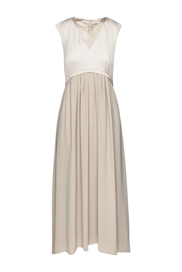 Peserico woman beige viscose and polyester dress for women buy with prices and photos 157065 - photo 1