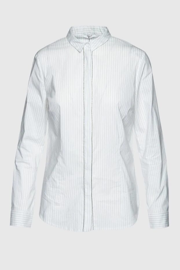 Peserico женские блуза из хлопка и полиэстера белая женская купить с ценами и фото 157069 - фото 1