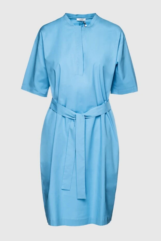 Peserico woman blue cotton dress for women 157078 - photo 1