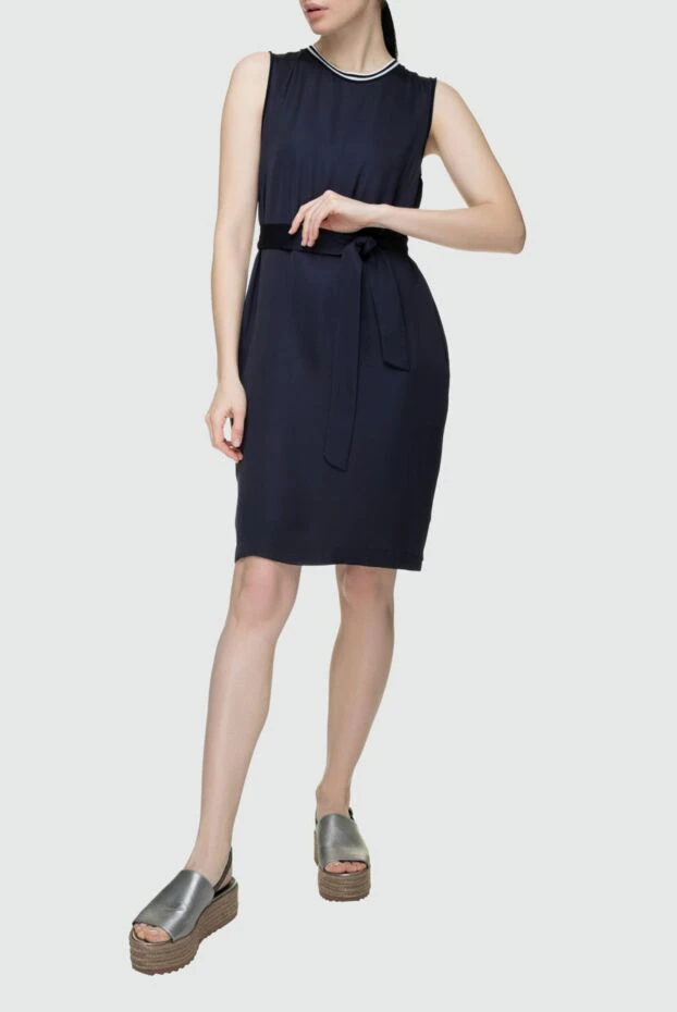 Peserico woman blue viscose dress for women buy with prices and photos 157084 - photo 2