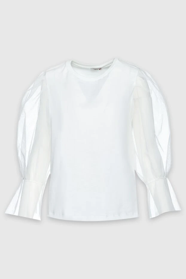 Peserico женские блуза из хлопка белая женская купить с ценами и фото 157091 - фото 1