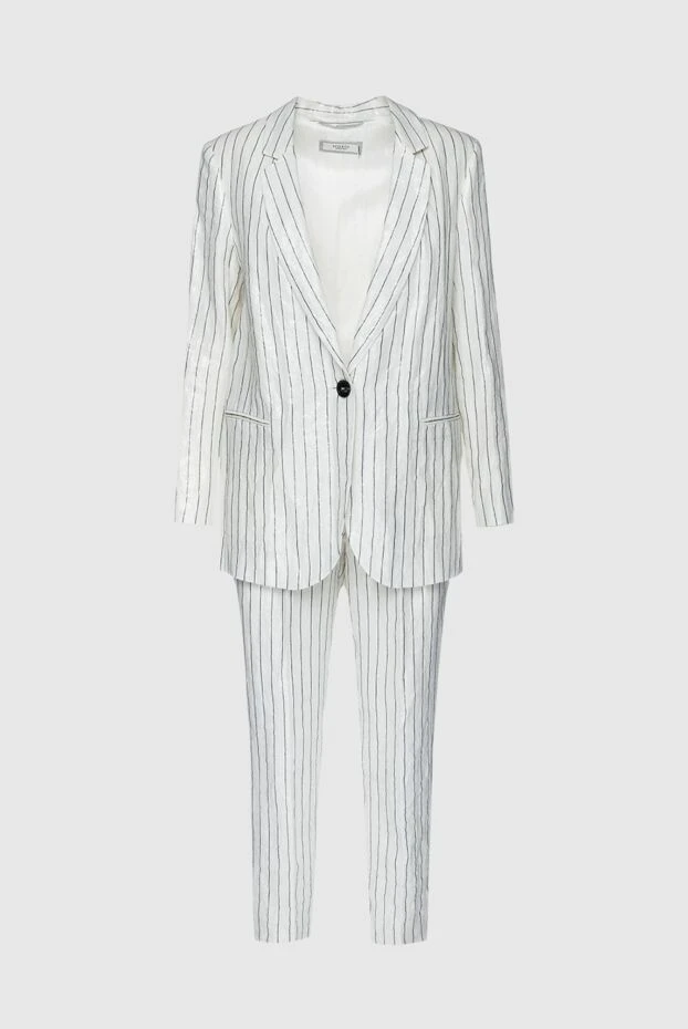 Peserico woman white linen trouser suit for women 157100 - photo 1