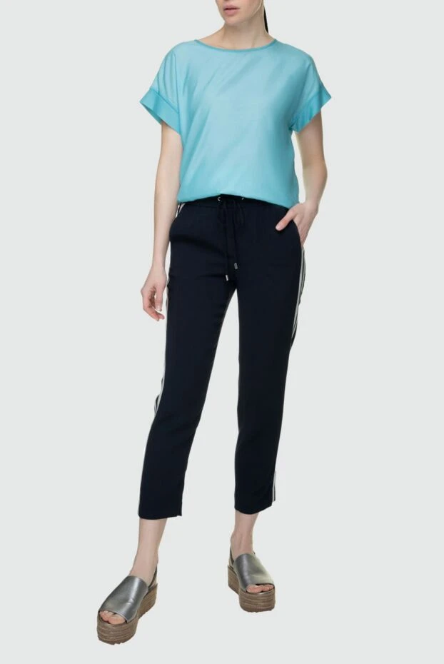 Peserico woman black polyester trousers for women buy with prices and photos 157104 - photo 2