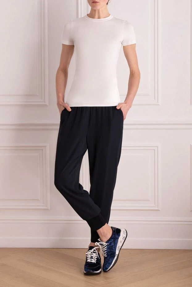 Peserico woman blue polyester trousers for women buy with prices and photos 157105 - photo 2