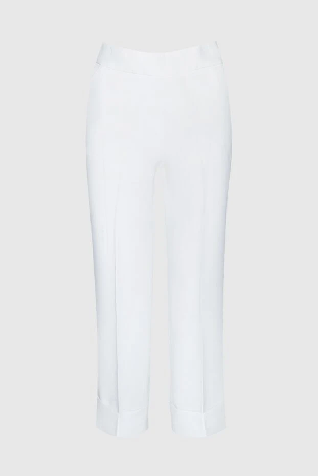 Peserico woman white polyester trousers for women 157125 - photo 1