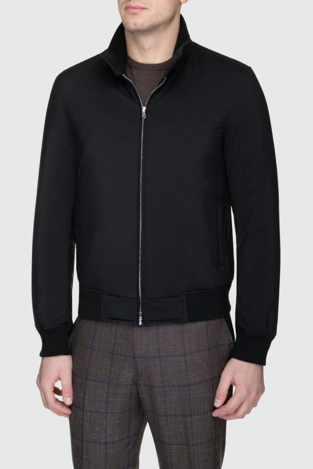 Cesare di Napoli мужские куртка из полиэстера черная мужская купить с ценами и фото 157152 - фото 2