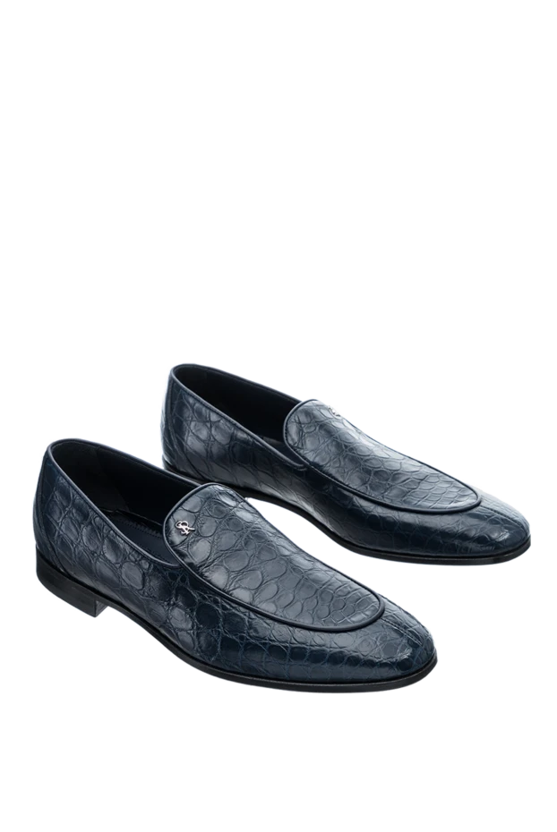 Stefano Ricci crocodile leather loafers blue for men 157220 - photo 3