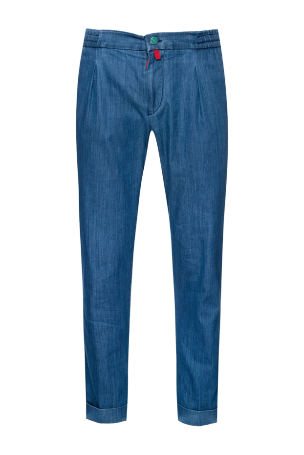 Kiton мужские джинсы из хлопка синие мужские купить с ценами и фото 157236 - фото 1