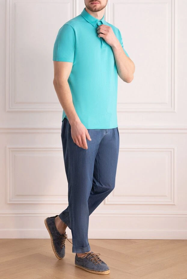 Kiton man blue cotton jeans for men buy with prices and photos 157236 - photo 2