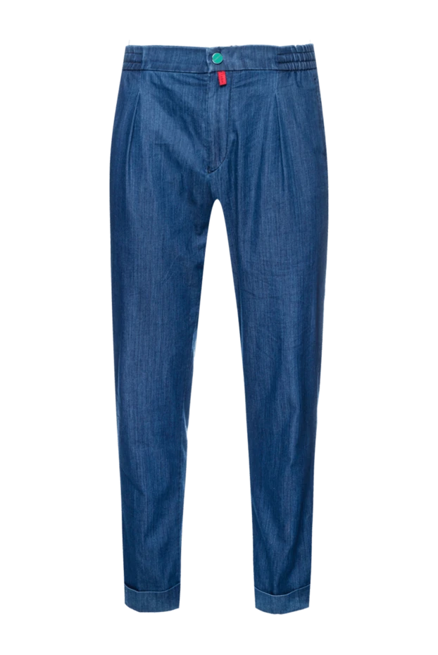 Kiton мужские джинсы из хлопка синие мужские купить с ценами и фото 157237 - фото 1
