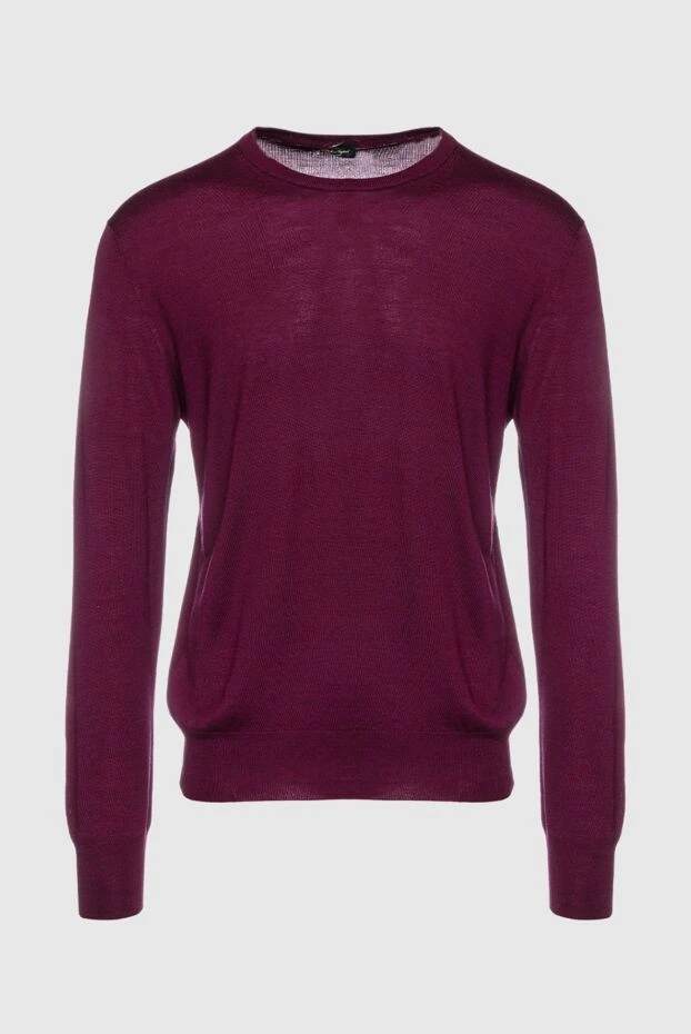 Cesare di Napoli man cashmere, silk and wool jumper burgundy for men buy with prices and photos 157258 - photo 1