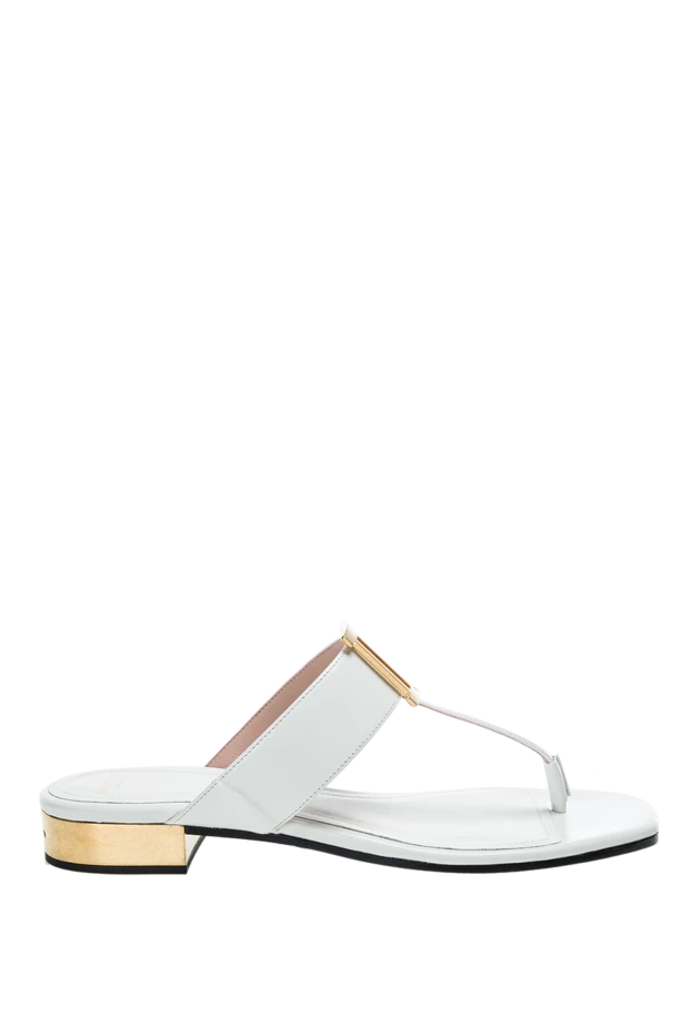 Balmain woman white leather flip-flops for women buy with prices and photos 157281 - photo 1