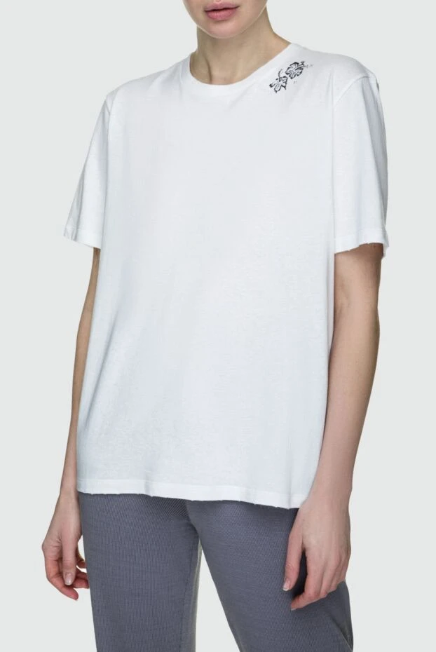 Saint Laurent woman women's t-shirt with a pattern 180783 - photo 3