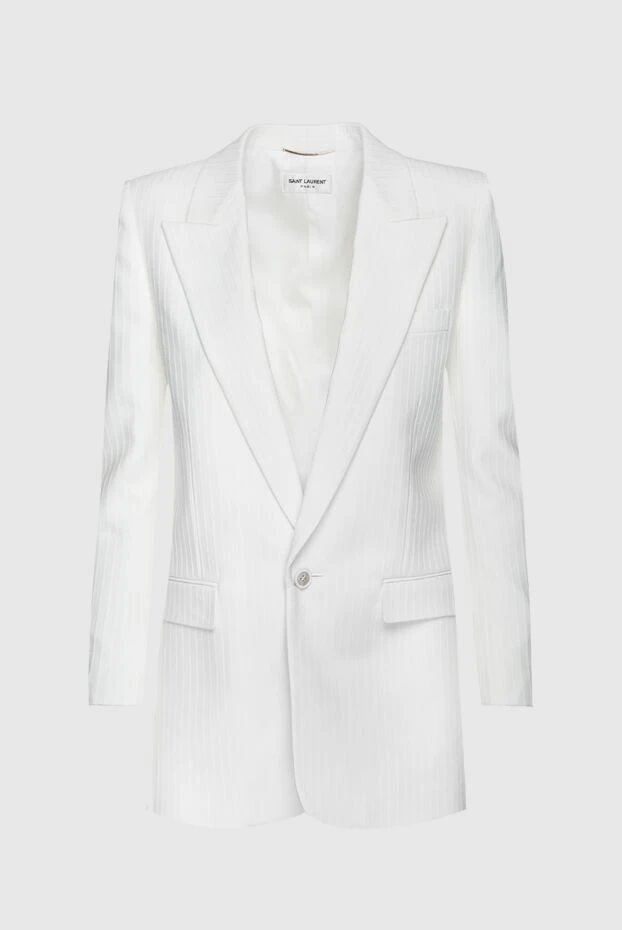 Saint Laurent woman white wool jacket for women buy with prices and photos 157295 - photo 1