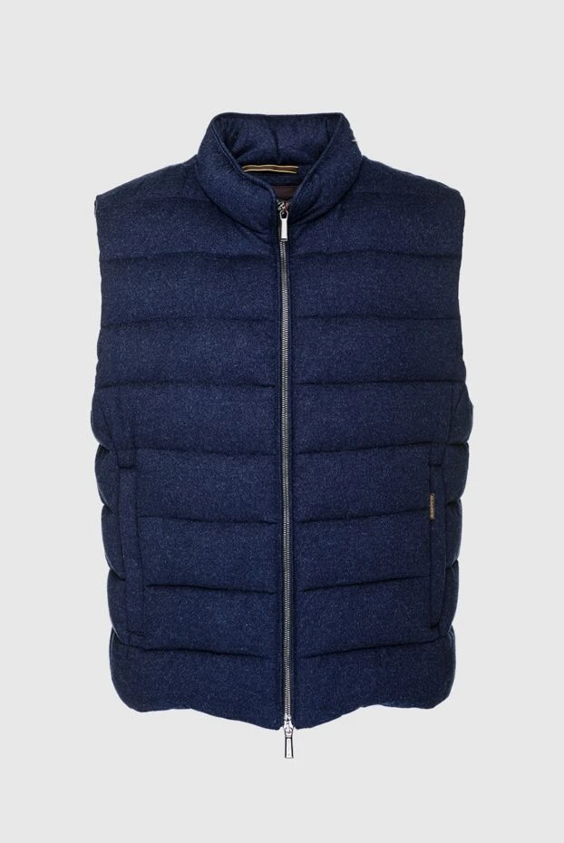 Moorer man cashmere and down vest blue for men buy with prices and photos 157310 - photo 1