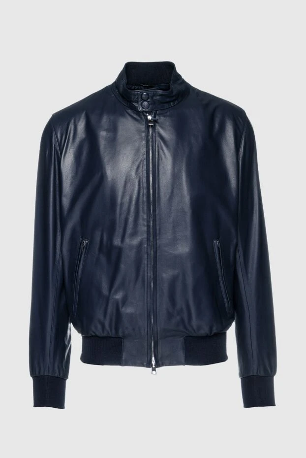 Tombolini man blue leather jacket for men buy with prices and photos 157328 - photo 1